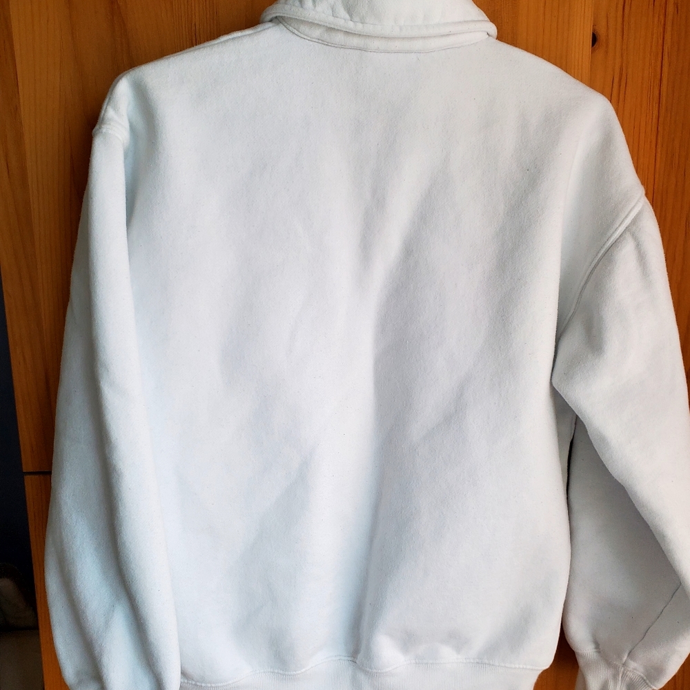 TNA White Polo-Neck Pullover Sweatshirt - Picture 2 of 7